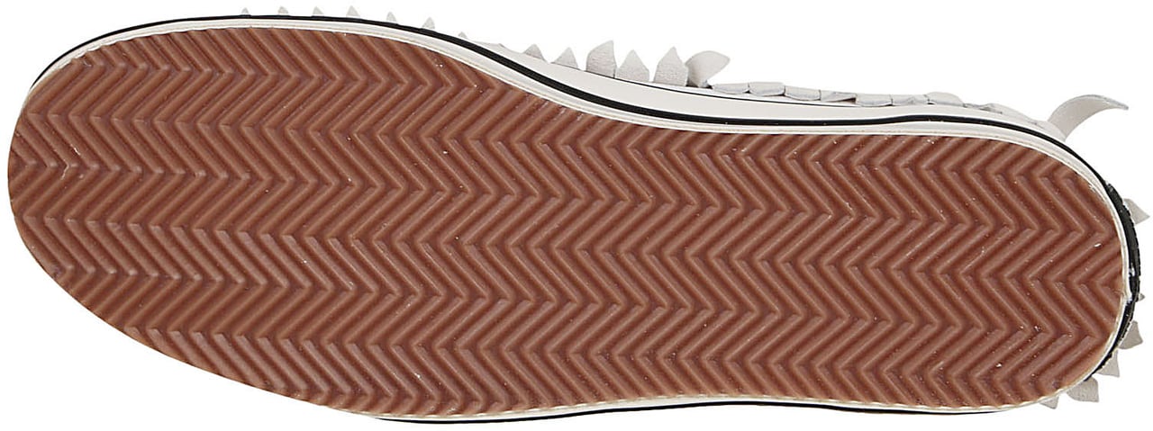 Palm Angels Sneakers Fringe Basket Low Vulcanized White Wit