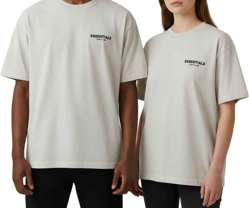 Fear of God Essentials T-shirt Light Oatmeal Grijs