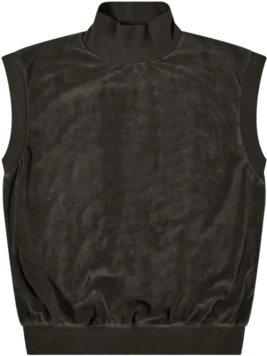 Fear of God Essentials Mock Neck Vest Top Zwart