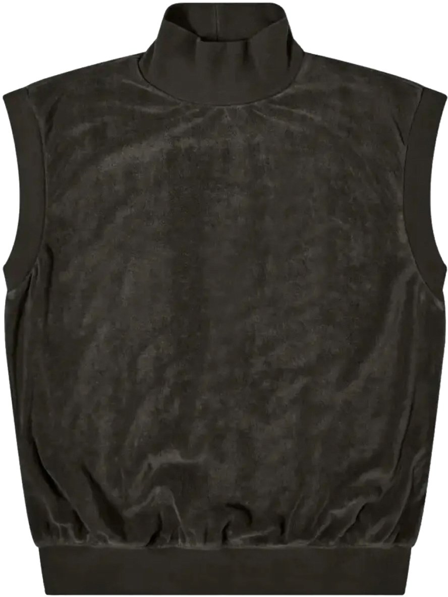 Fear of God Essentials Mock Neck Vest Top Zwart