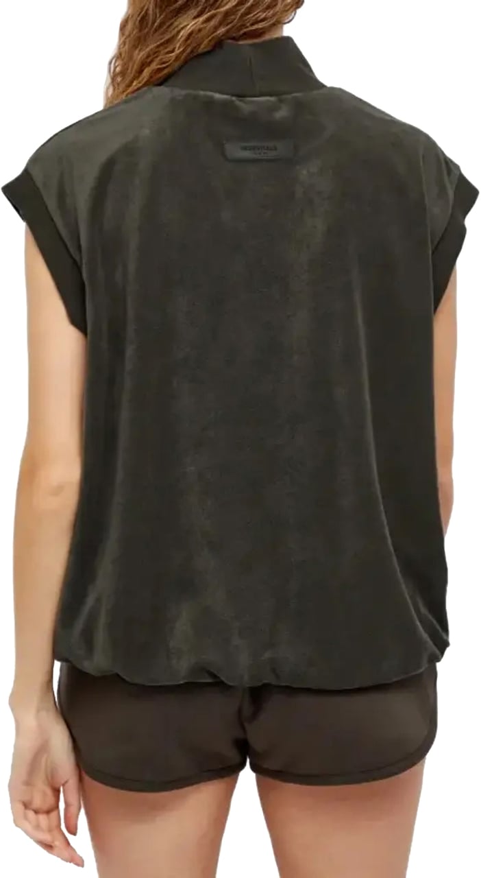 Fear of God Essentials Mock Neck Vest Top Zwart