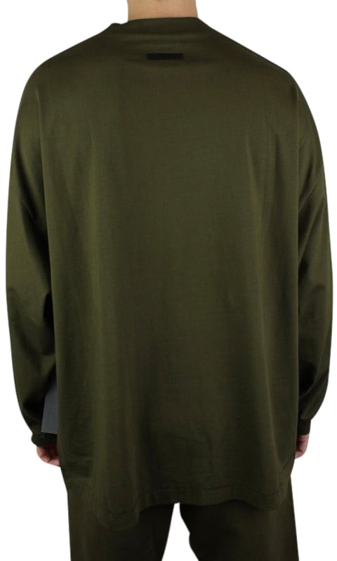 Fear of God Fear of God Essentials Jersey Longsleeve Tee 'Olijf' Divers