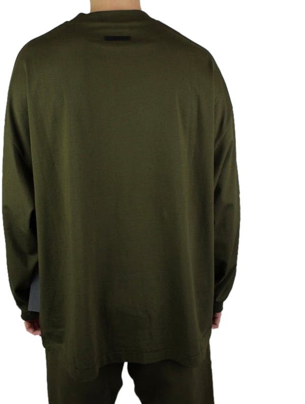 Fear of God Fear of God Essentials Jersey Longsleeve Tee 'Olijf' Divers