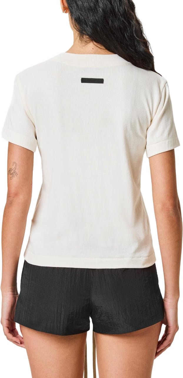 Fear of God Essentials Tri-blend Crewneck Logo T-shirt Wit