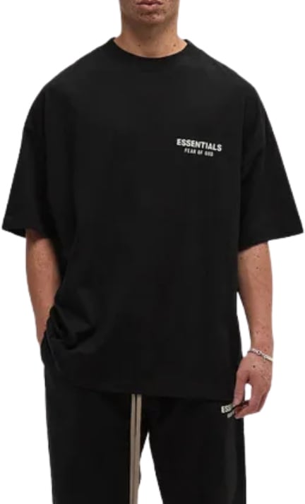 Fear of God Fear of God Essentials T-shirt Jersey Crewneck Black Zwart