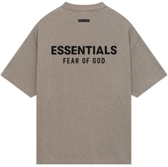 Fear of God Fear of God Essentials T-shirt Jersey Crewneck Heather Gray Taupe