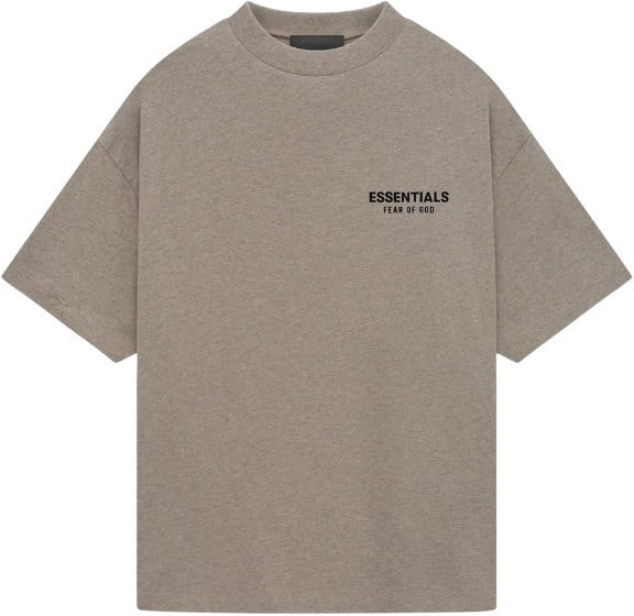Fear of God Fear of God Essentials T-shirt Jersey Crewneck Heather Gray Taupe