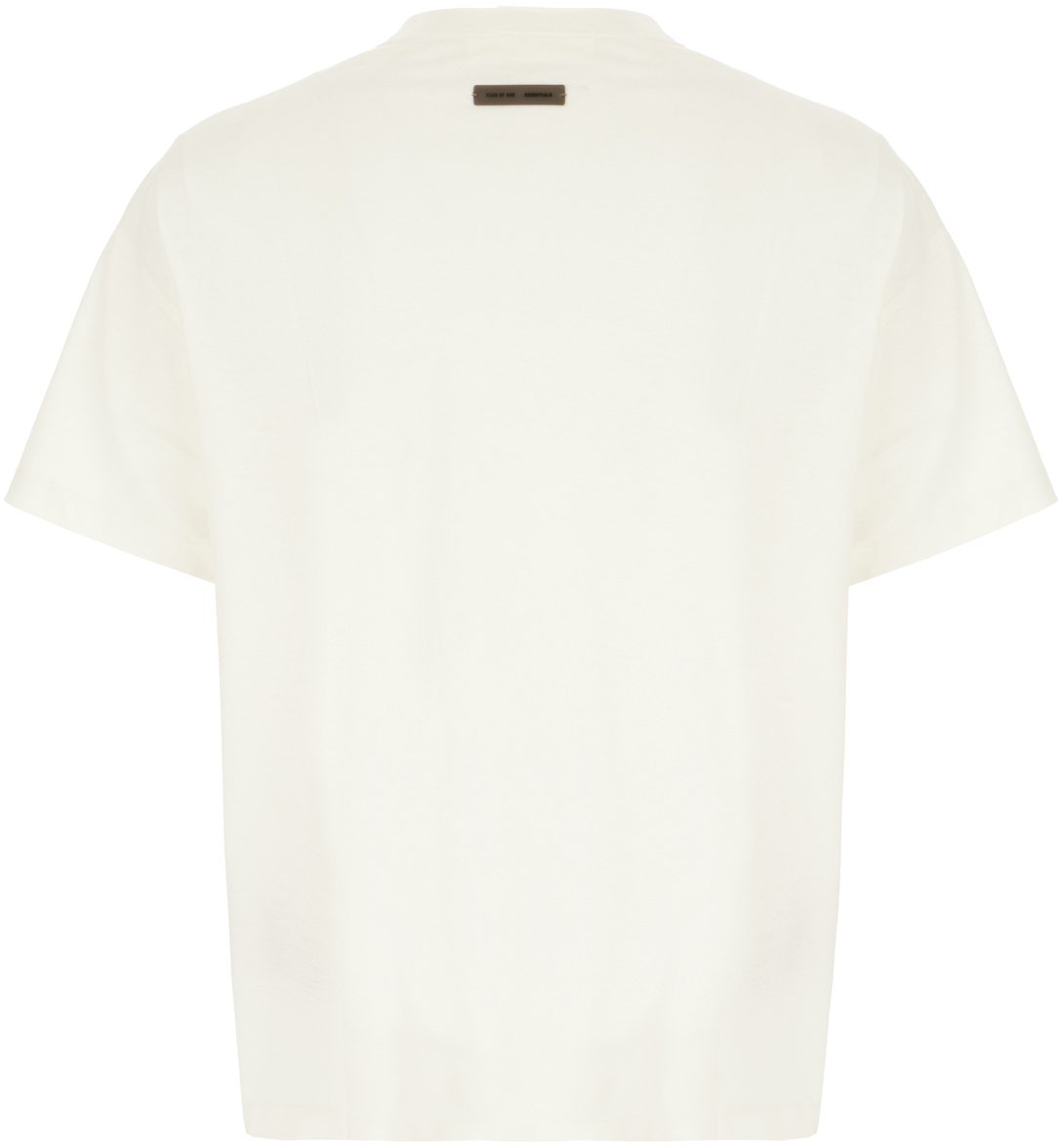 Fear of God Fear Of God Ivory cotton blend t-shirt Neutraal