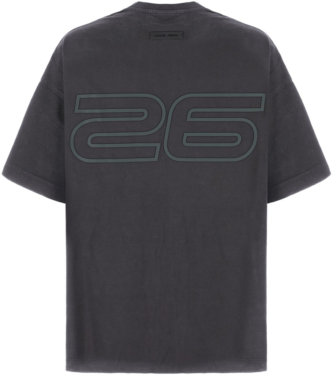 Fear of God Fear Of God Charcoal cotton t-shirt Zwart