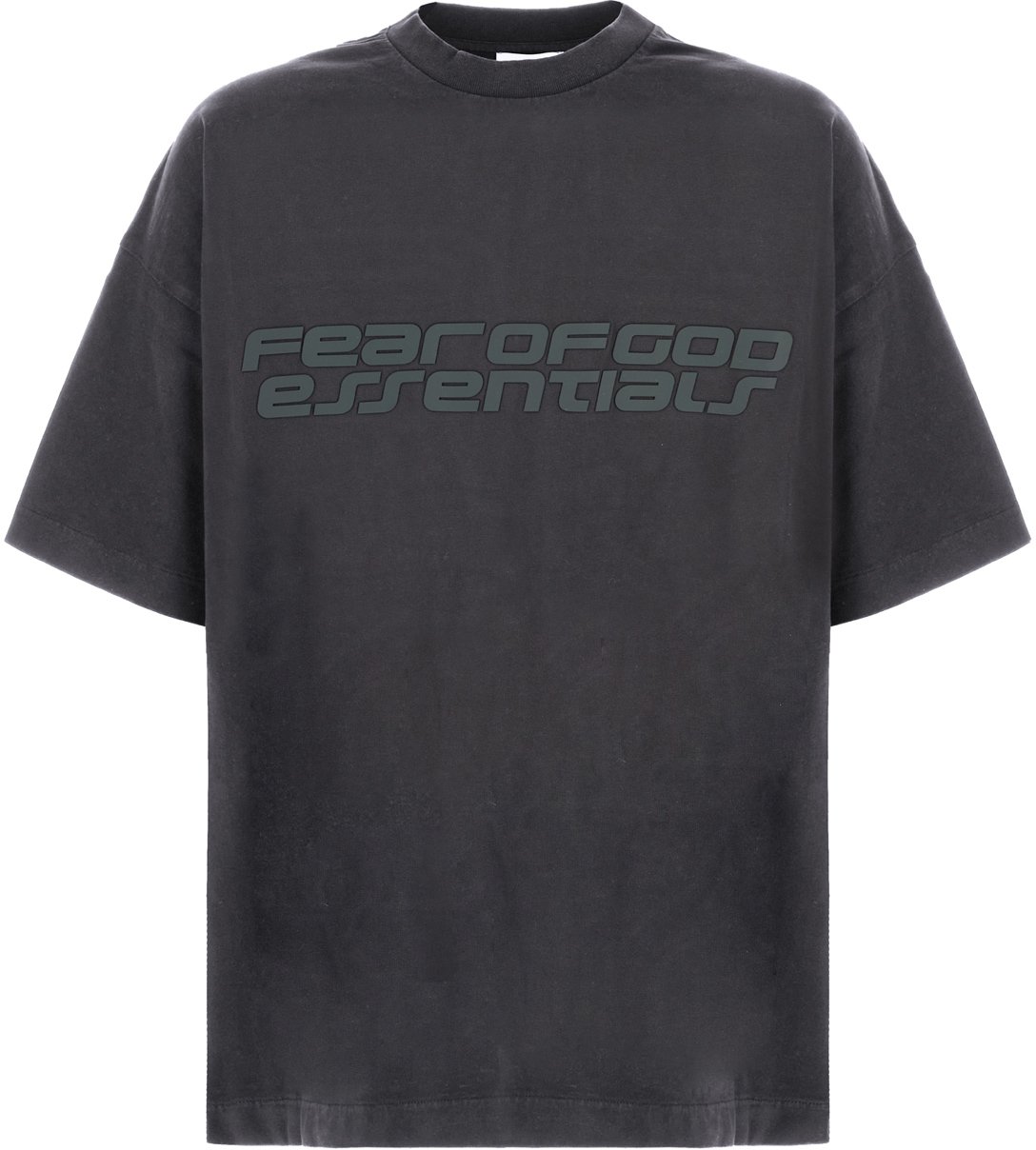 Fear of God Fear Of God Charcoal cotton t-shirt Zwart