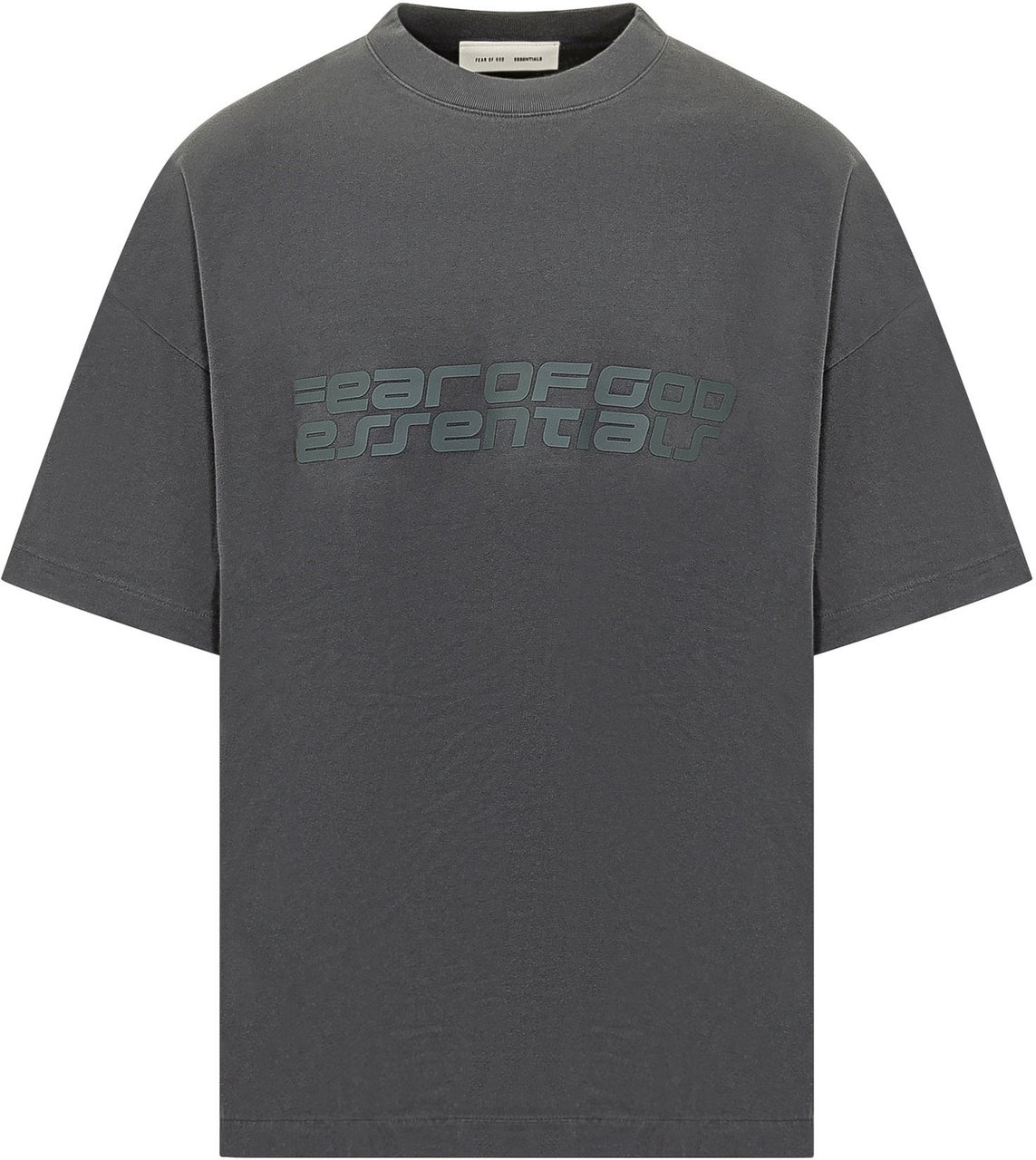 Fear of God Fear Of God Charcoal cotton t-shirt Zwart