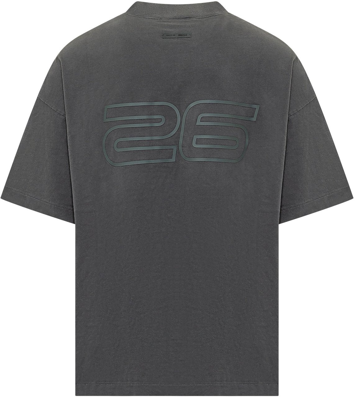 Fear of God Fear Of God Charcoal cotton t-shirt Zwart