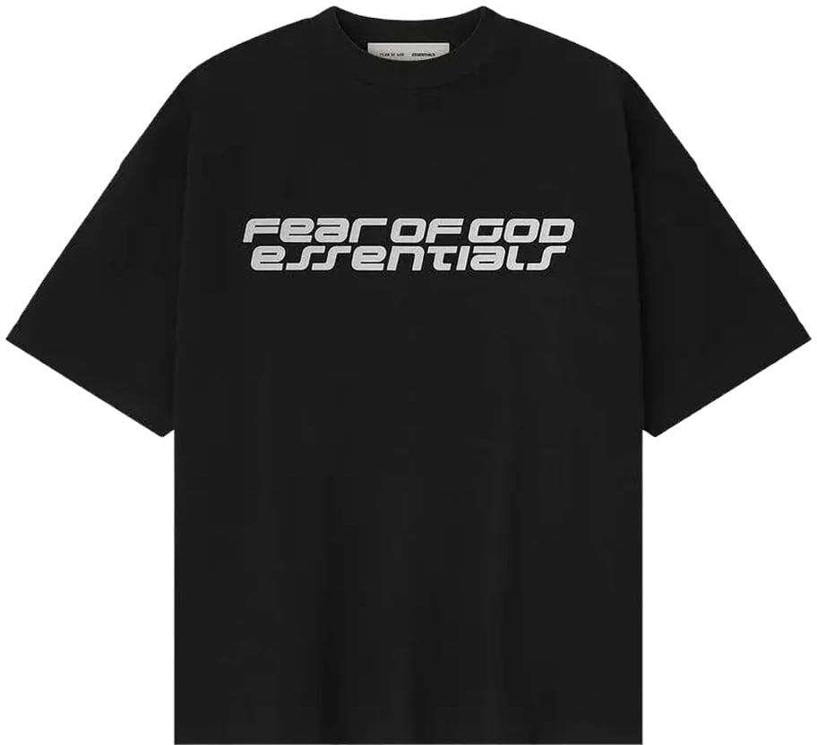 Fear of God Fear of God Essentials Ponte 90s Short Sleeve Tee 'Vintage Black' Zwart