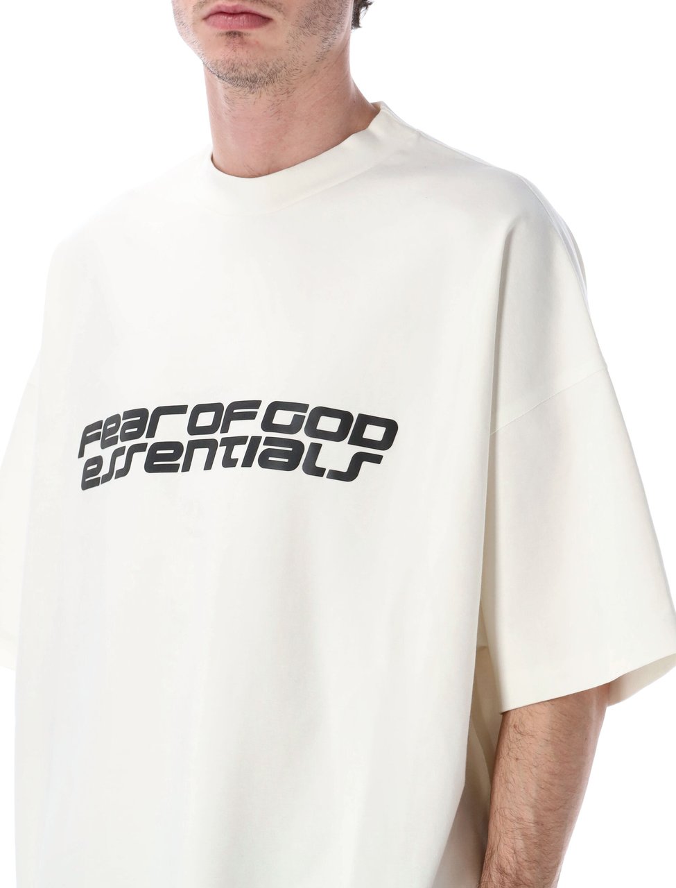 Fear of God Fear of God Essentials 90s Ponte Tee ivory Neutraal