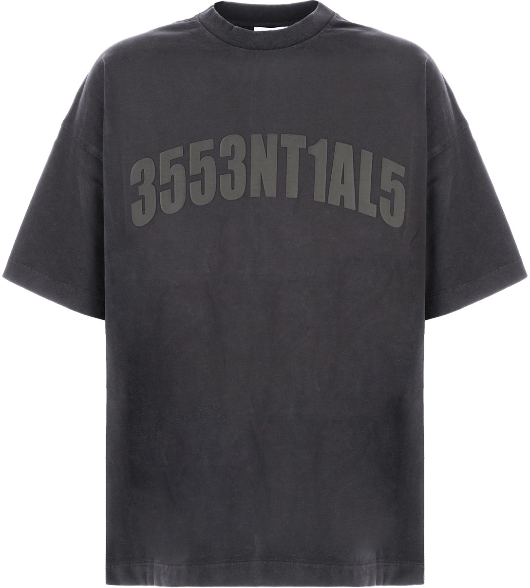 Fear of God Fear Of God Charcoal cotton t-shirt Zwart