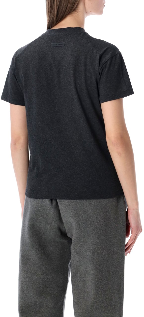 Fear of God Essentials Fear of God dark grey embroidered classic tee Zwart