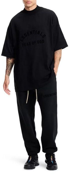 Fear of God T-shirt Fear of God Essentials Black Zwart