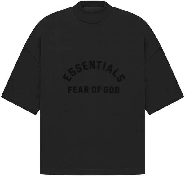 Fear of God T-shirt Fear of God Essentials Black Zwart