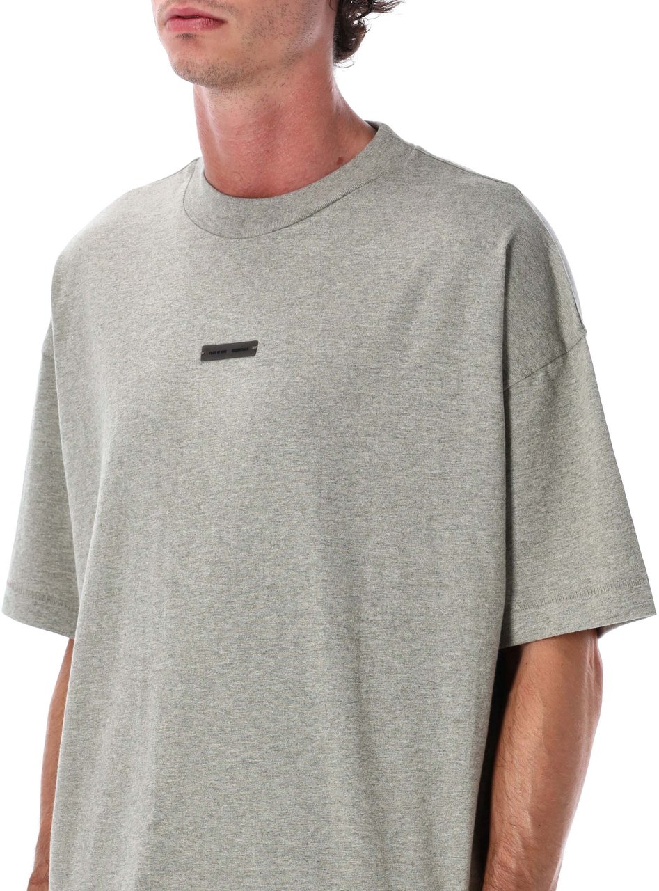 Fear of God Classic Fit T-Shirt Concrete Heather Grijs