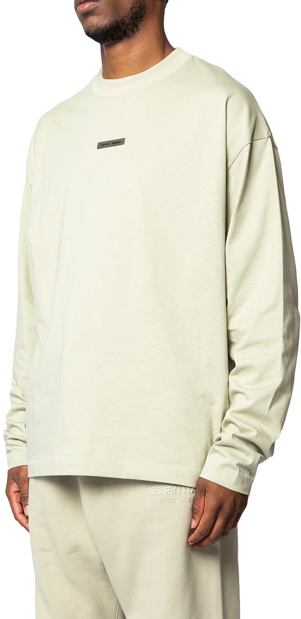 Fear of God CLASSIC FIT LONG SLEEVE TEE ABBEY STONE Grijs