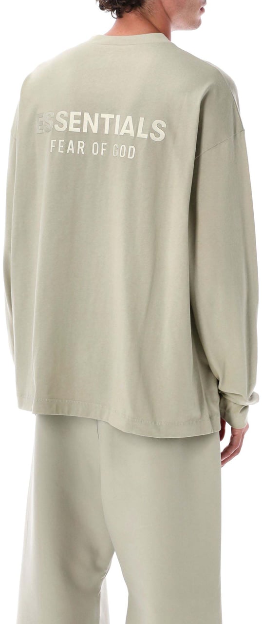 Fear of God Classic Fit Long Sleeve T-Shirt Abbey Stone Neutraal