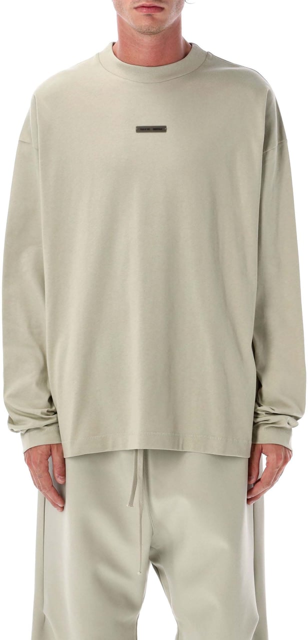 Fear of God Classic Fit Long Sleeve T-Shirt Abbey Stone Neutraal