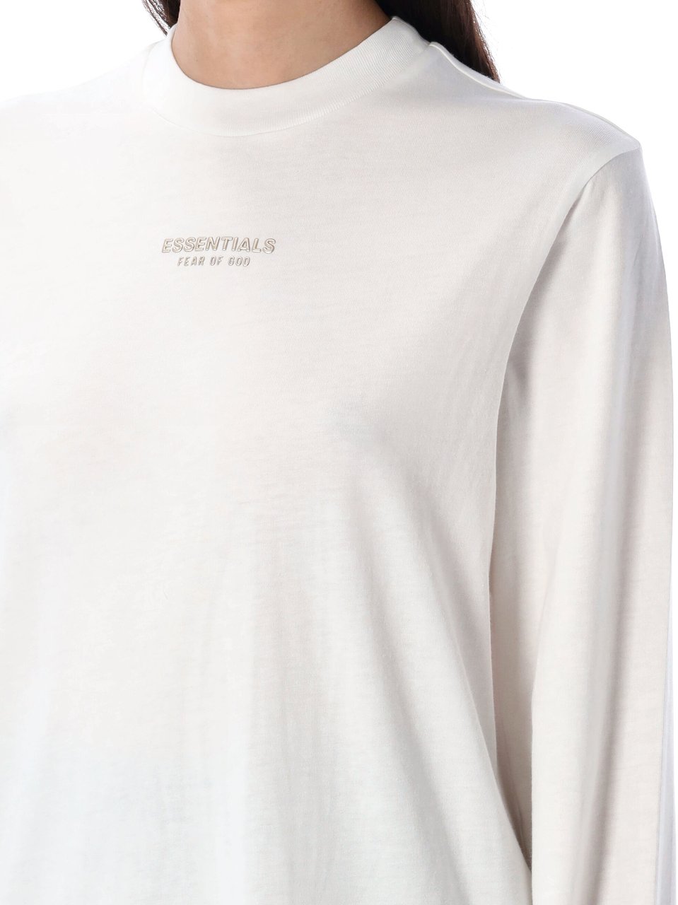 Fear of God Classic Fit Long Sleeve Cloud White Wit