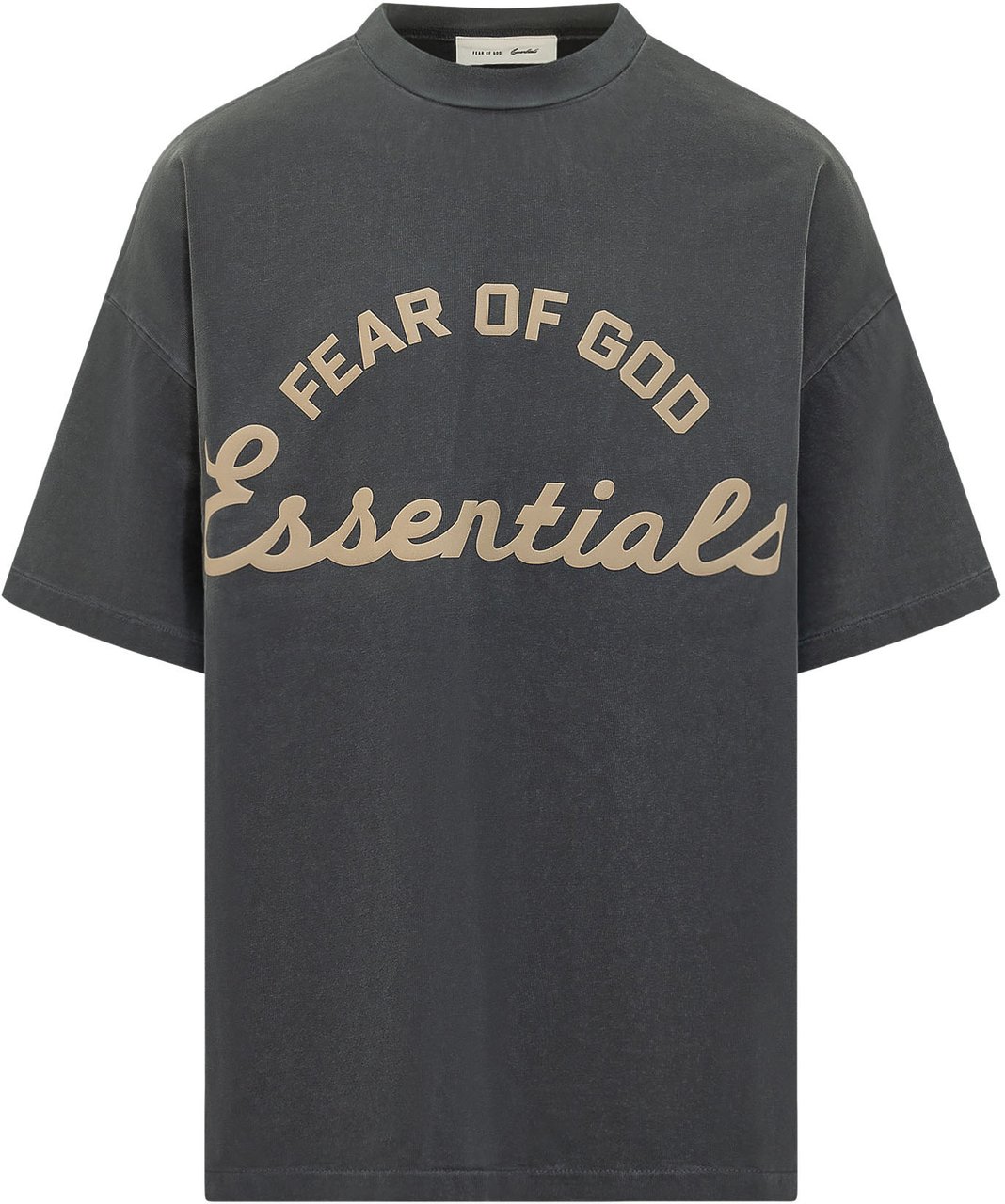Fear of God T-shirt con Stampa Frontale e Girocollo Grijs