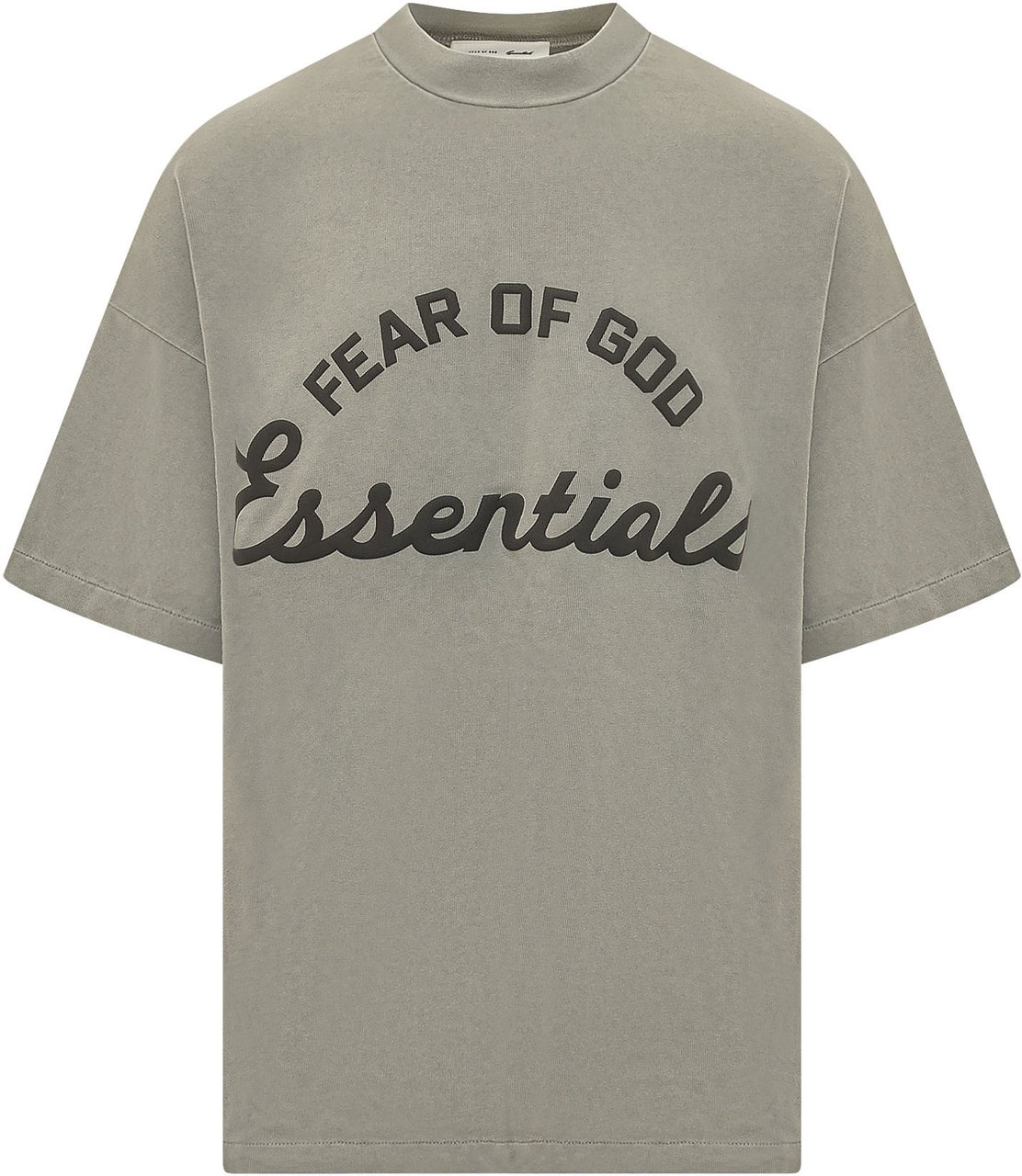 Fear of God T-shirt con Stampa Frontale e Girocollo Grijs
