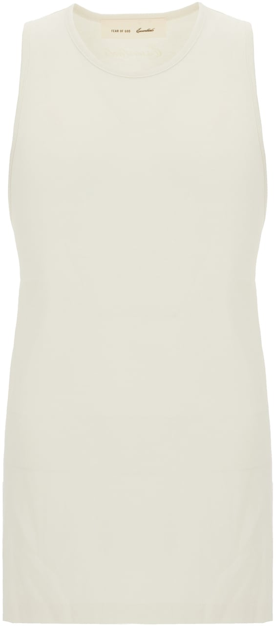 Fear Of God Ivory cotton blend tank top Neutraal