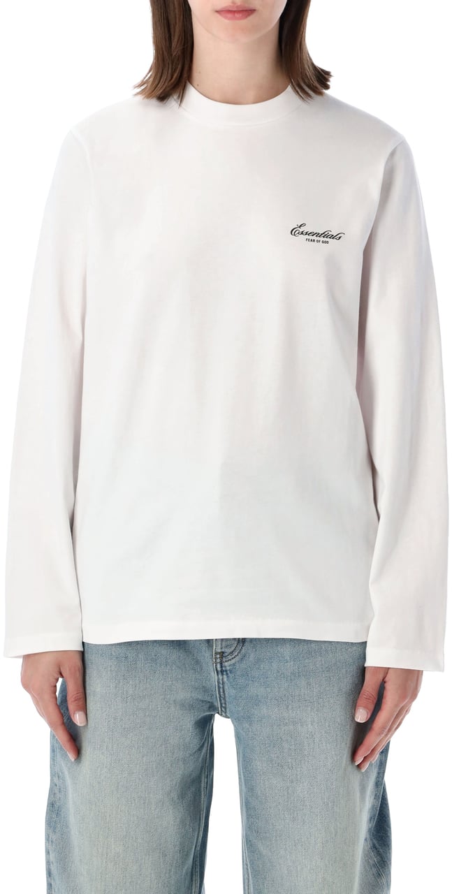 Fear of God Classic Ls Tee Bianco Wit