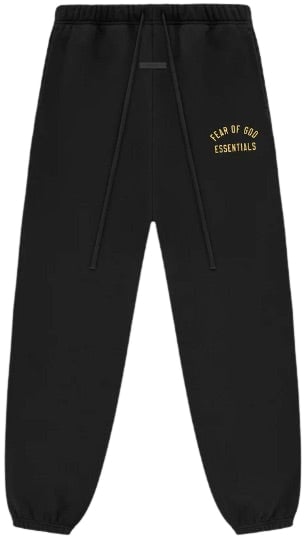 Fear of God Fear of God Essentials Fleece Sweatpants 'Zwart' Zwart