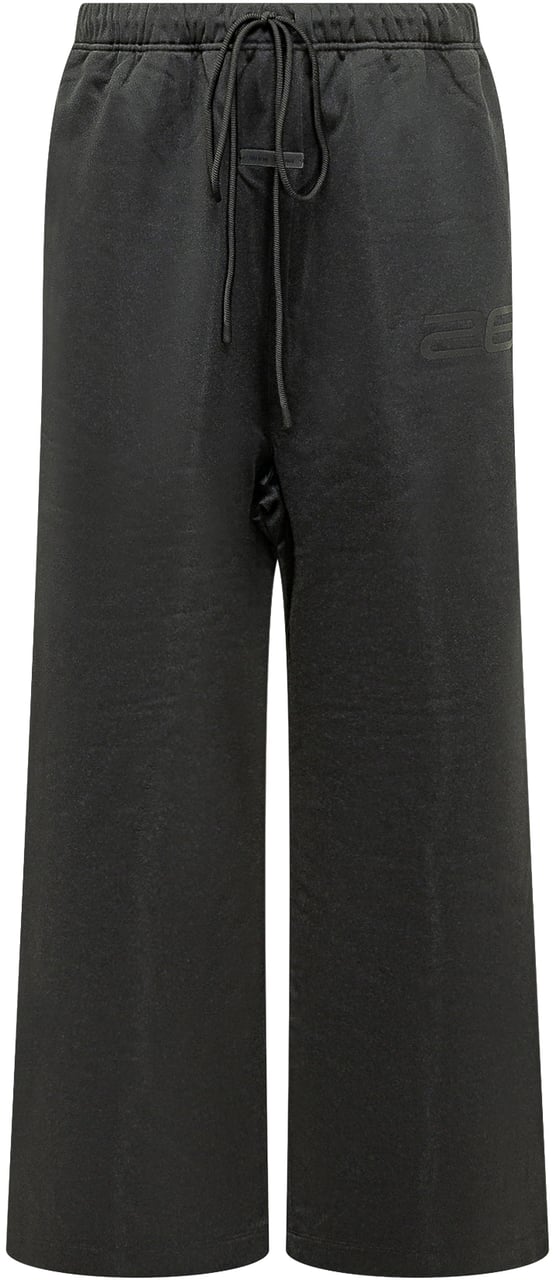 Fear of God Pantaloni neri in felpa con coulisse Donkergrijs