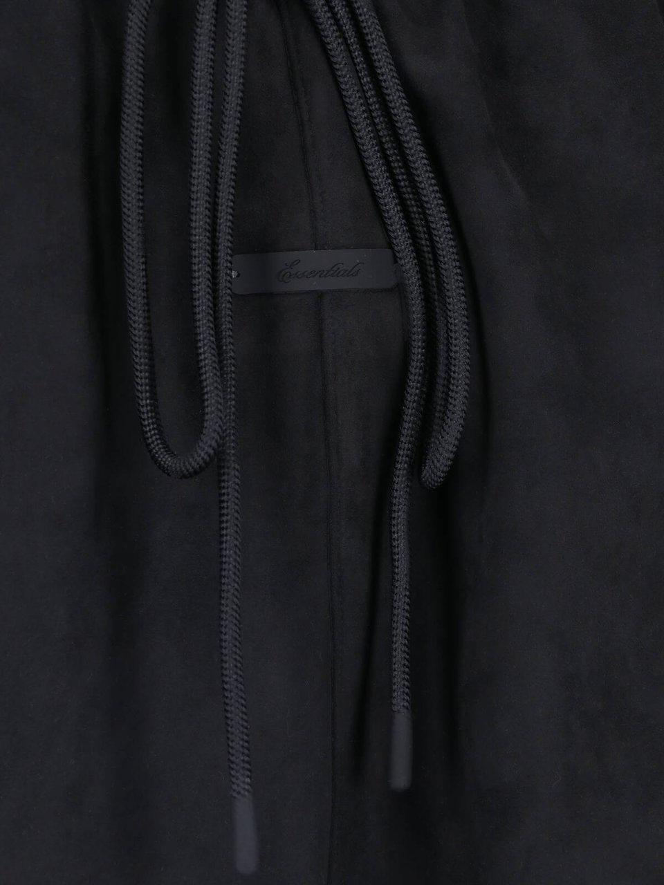 Fear of God Black Signature White Piping Sport Trousers Zwart