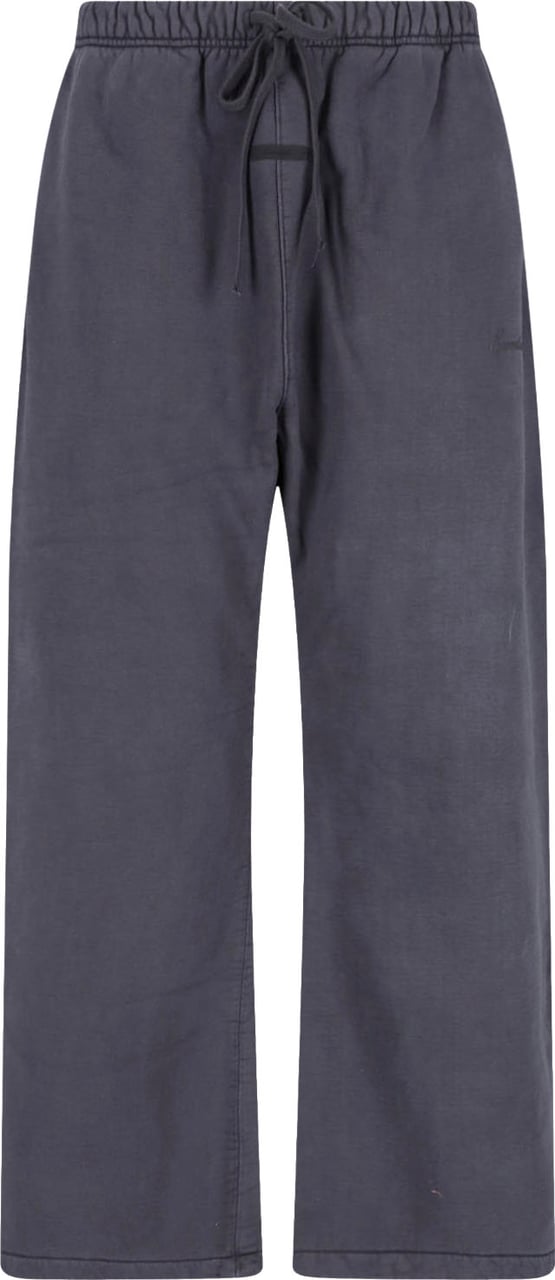 Fear of God Beige Wide-Leg Drawstring Cotton Trousers Grijs