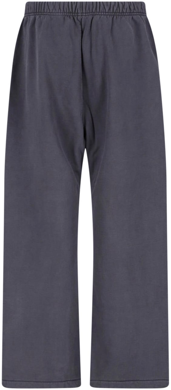 Fear of God Beige Wide-Leg Drawstring Cotton Trousers Grijs
