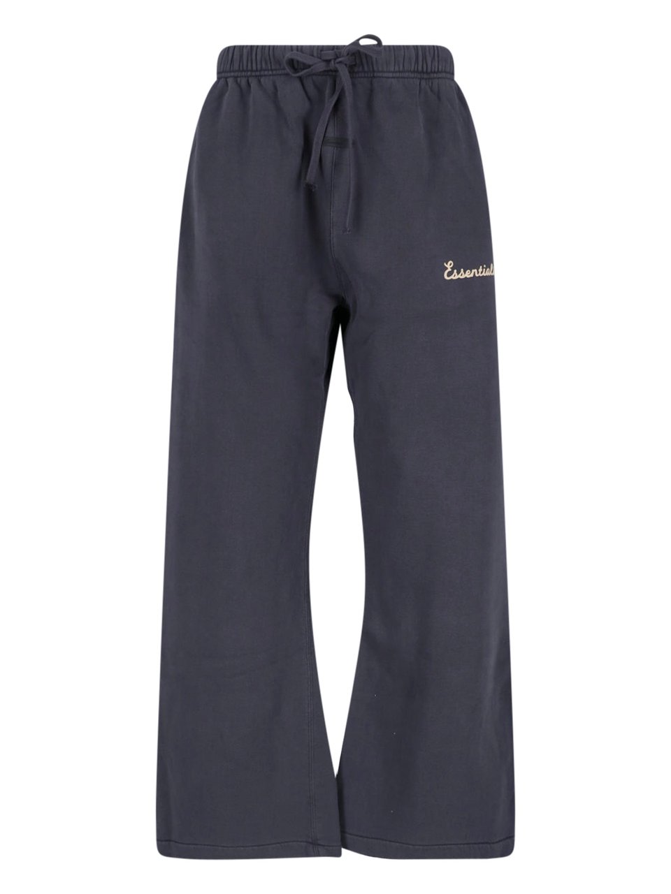 Fear of God Beige Relaxed Wide-Leg Drawstring Trousers Zwart