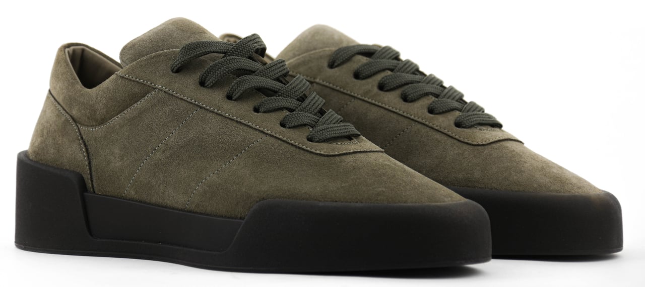 Fear of God Aerobic Suede Low Willow Groen