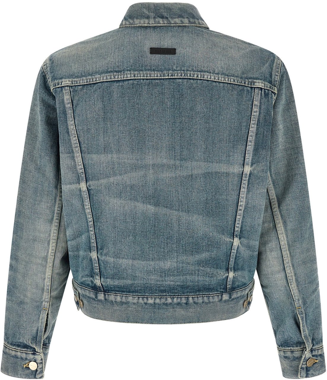 Fear Of God Blue Cotton Denim Jacket Lichtblauw