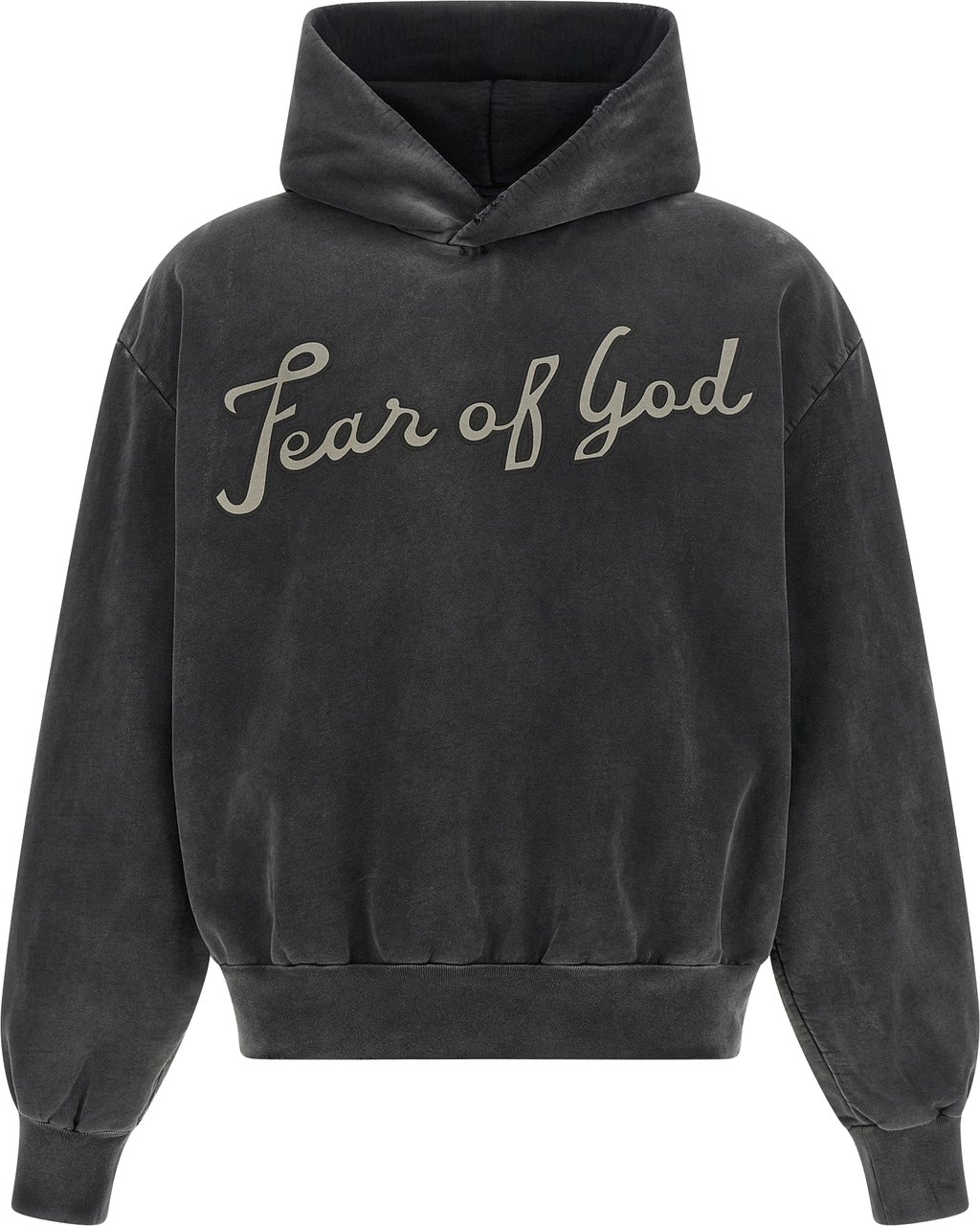 Fear Of God Black Cotton Sweatshirt Zwart