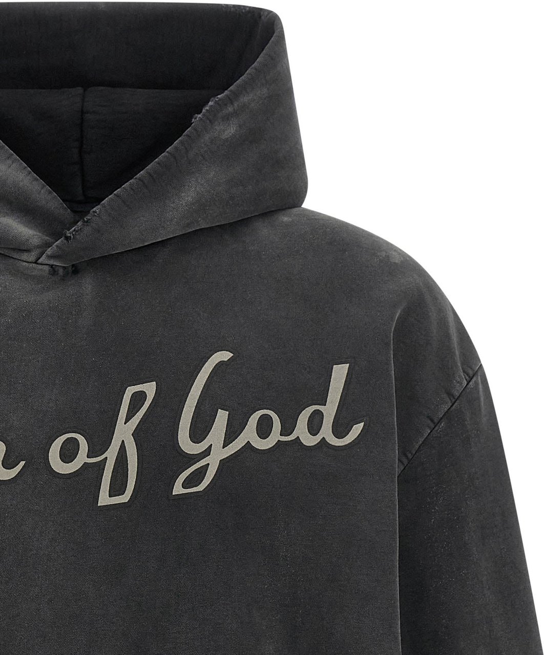 Fear Of God Black Cotton Sweatshirt Zwart