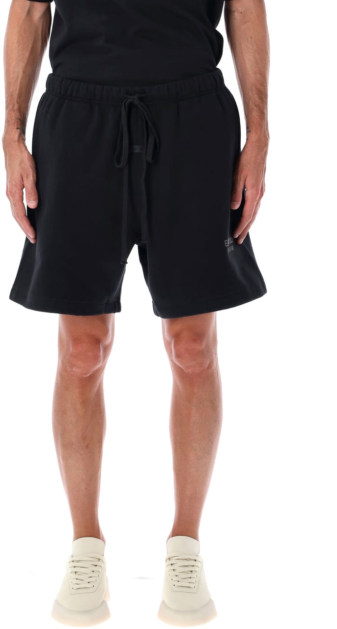 Fear of God Soccer Fleece Shorts Jet Black Zwart
