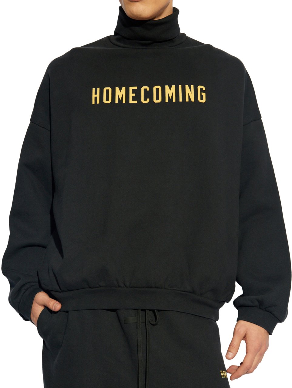 Fear of God Essentials Heavy Fleece Turtleneck Sweatshirt Zwart