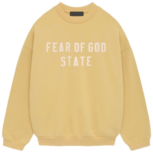 Fear of God Fear of God Essentials Heavy Fleece Crewneck 'Amber' Divers