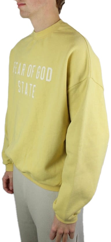 Fear of God Fear of God Essentials Heavy Fleece Crewneck 'Amber' Divers