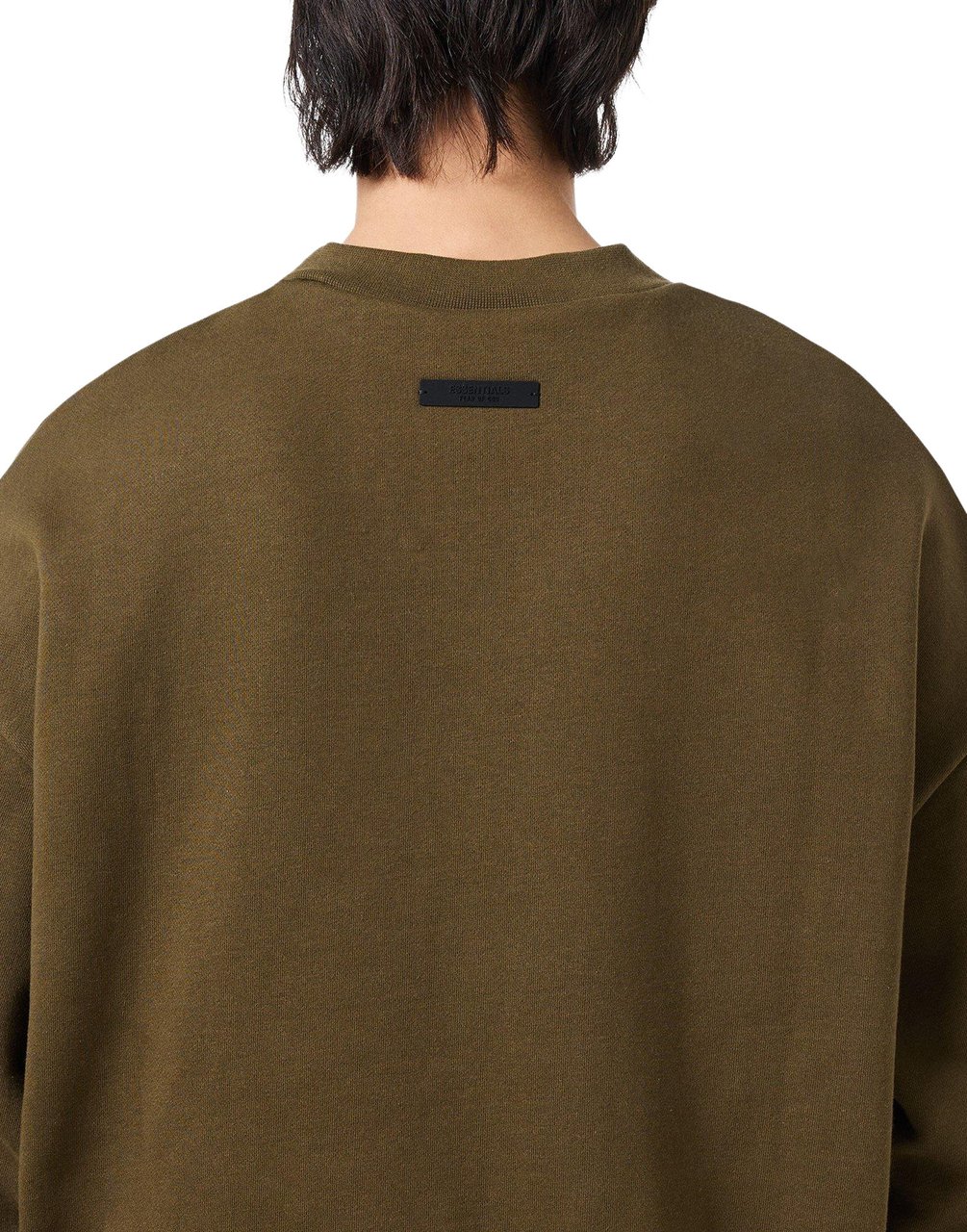 Fear of God Essentials Logo Crewneck Sweatshirt Groen