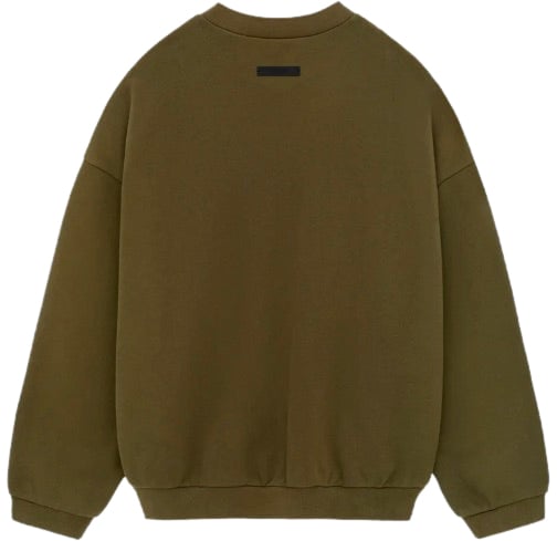 Fear of God Fear of God Essentials Fleece Crewneck 'Olive' Donkergroen