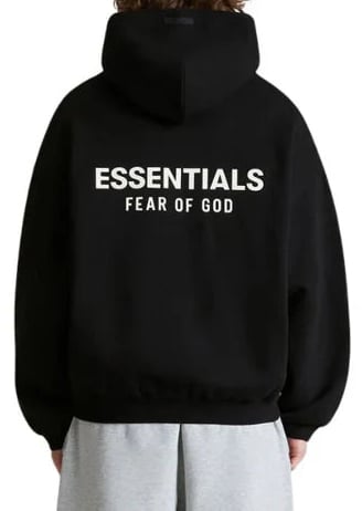 Fear of God Fear of God Essentials FW24 Black White Hoodie Divers