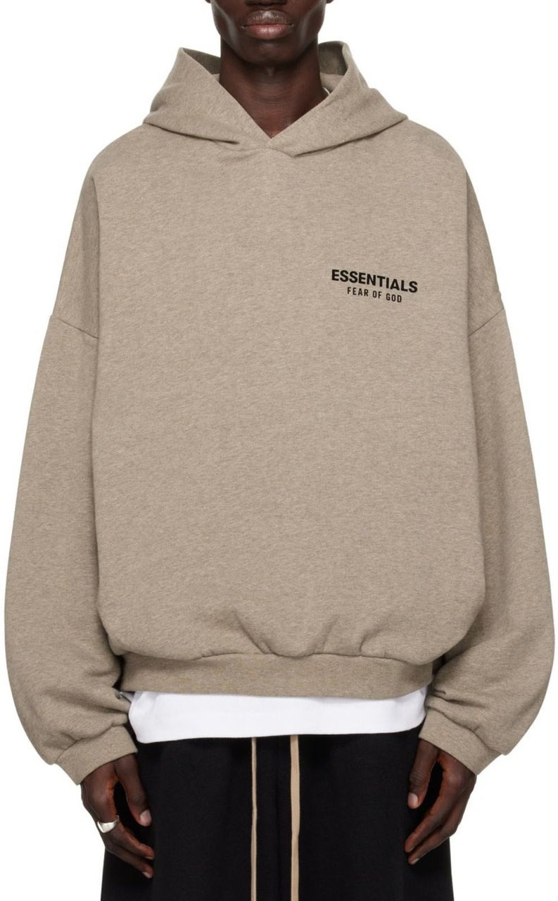 Fear of God Fear of God Essentials Hoodie Fleece Heather Gray Taupe