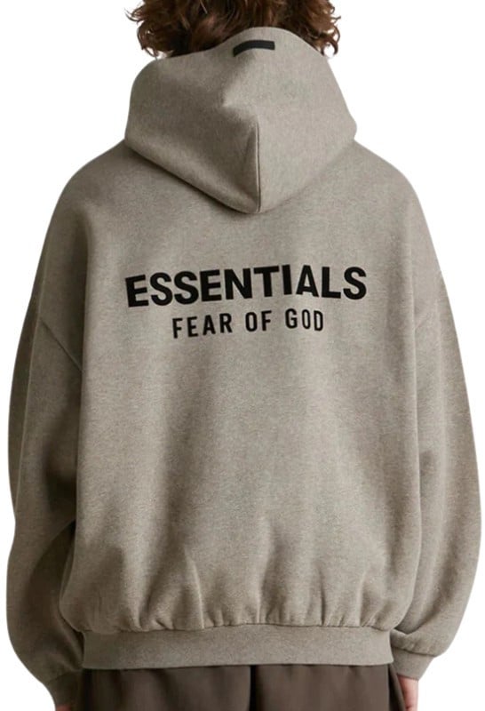 Fear of God Fear of God Essentials Hoodie Fleece Heather Gray Taupe